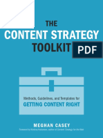 Content Strategy: Toolkit