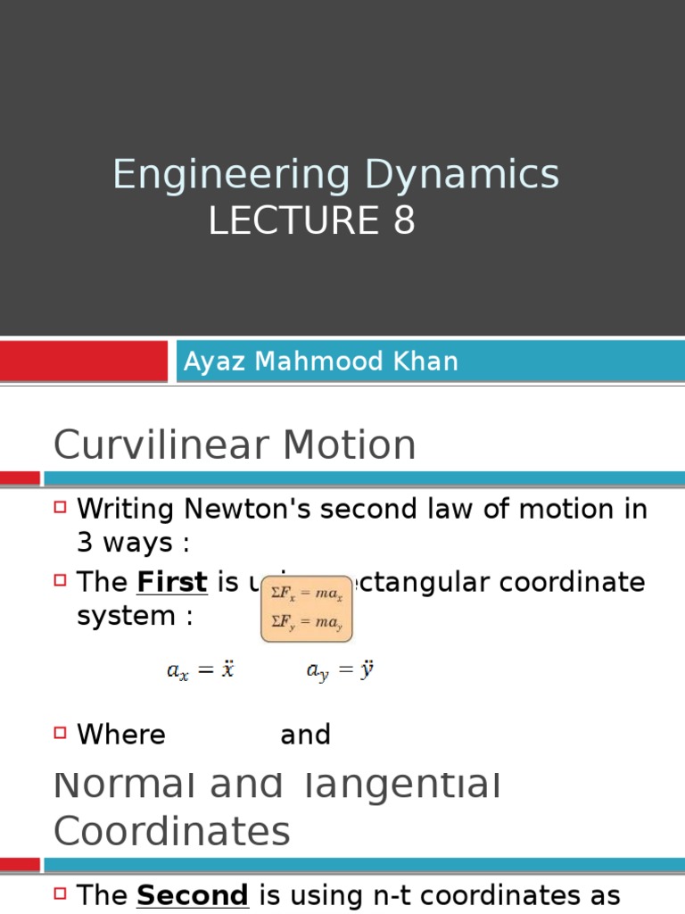 Curvilinear Motion in Engineering Dynamics | PDF | Teaching Methods ...