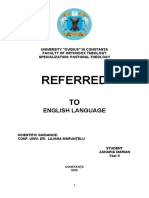 Referat La Engleza