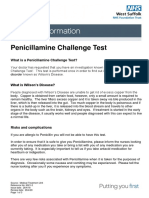 What Is A Penicillamine Challenge Test?