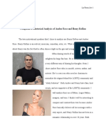 Comparative Rhetorical Analysis of Amber Rose and Henry Rollins