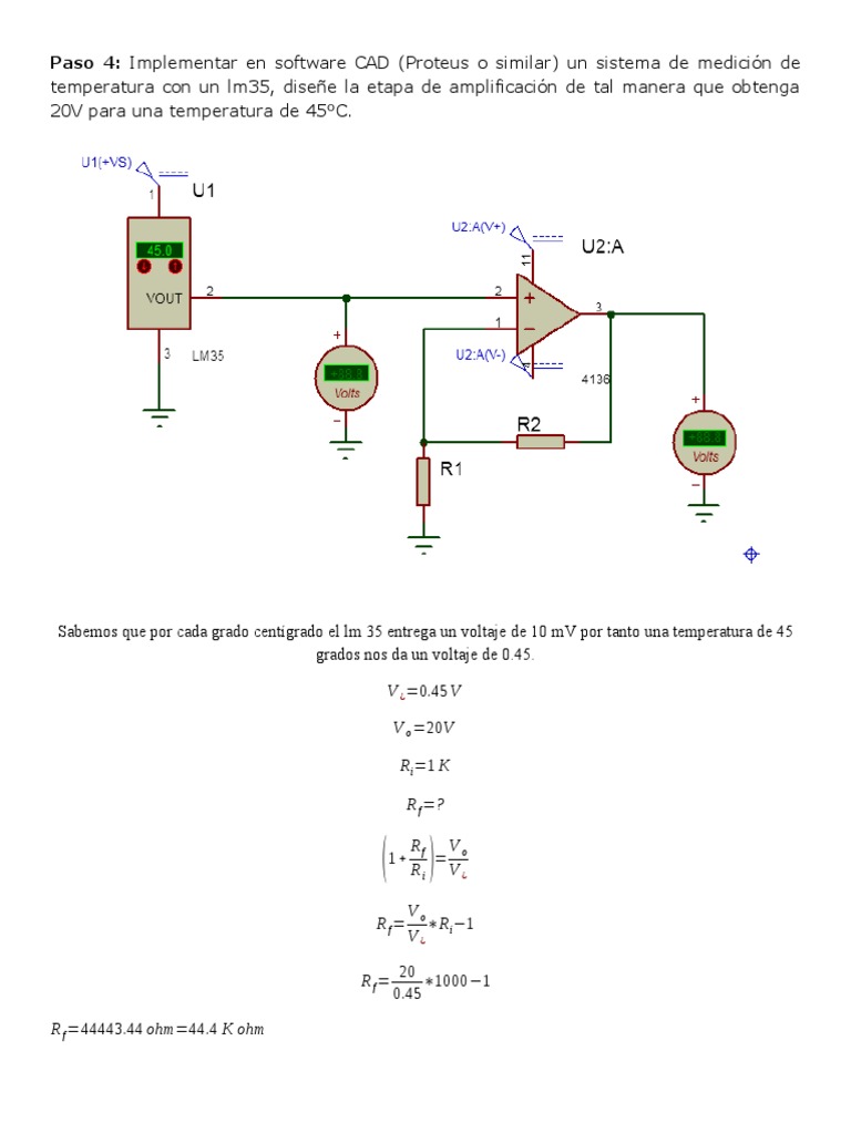 Paso 4 Circuito LM 35 | PDF