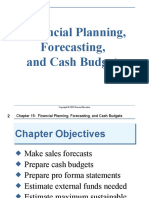 Financial Planning, Forecasting, and Cash Budgets