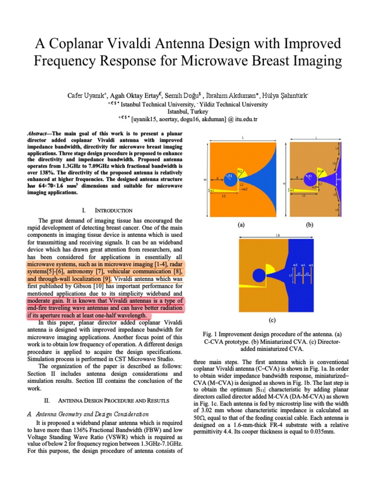 12.A Coplanar Vivaldi Antenna Design | PDF | Science & Mathematics
