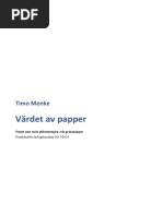 Menke Timo Vardet Av Papper - Passet Som Enda Plikt PDF