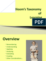 Bloom's Taxonomy of Learning