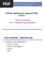 ECE 545-Digital System Design With VHDL: Digital Logic Refresher Part B - Sequential Logic Building Blocks