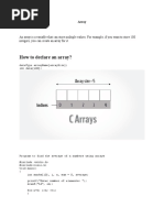 Array-String - Pointer