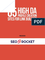 65 Profile Creation Sites SEO Rocket PDF