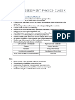 Physics Guidelines-X Icse Lab