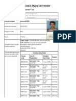 Acknowledgemnt Slip For Online Examination Form PDF