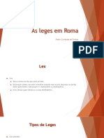 As Leges em Roma PDF