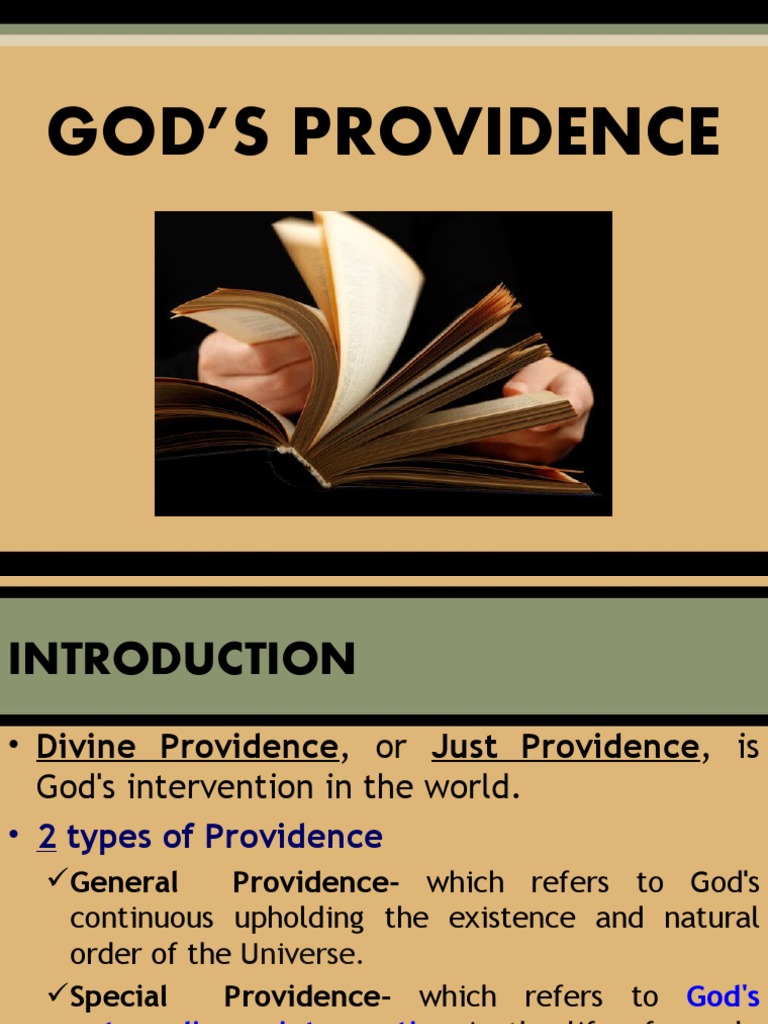 Understanding God's Providence in Scripture | PDF | Arminianism ...