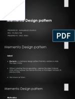 Memento Design Pattern 1