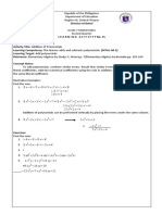 LAS No. 15 (Addition of Polynomials)