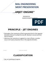 Thermal Engineering Assignment Presentation: "Ramjet Engine"