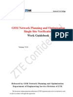 GSM Network Planning and Optimization Single Site Verification Work Guidebook V1.0