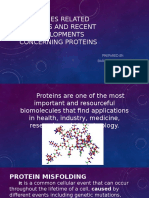 Diseases Related Proteins and Recent Developments Concerning Proteins