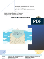 Letter of Placing An Order PDF
