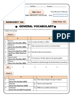 General Vocabulary: Worksheet 104