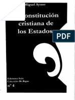 La Constitución Cristiana de Los Estados - Miguel Ayuso (V) PDF