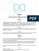 Estatutos Do Movimento para A Democracia Directa DD 21-11-2009