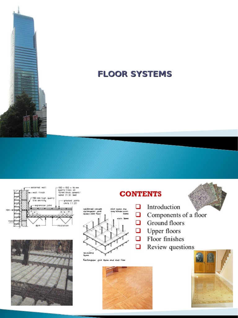 Overview of Floor Systems and Types | PDF | Flooring | Building Insulation