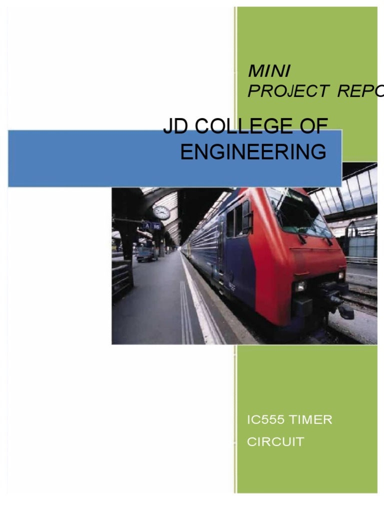 IC 555 Timer Circuit Project Report | PDF | Electrical Engineering ...
