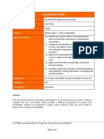 Management Accounting Case Study Analysis