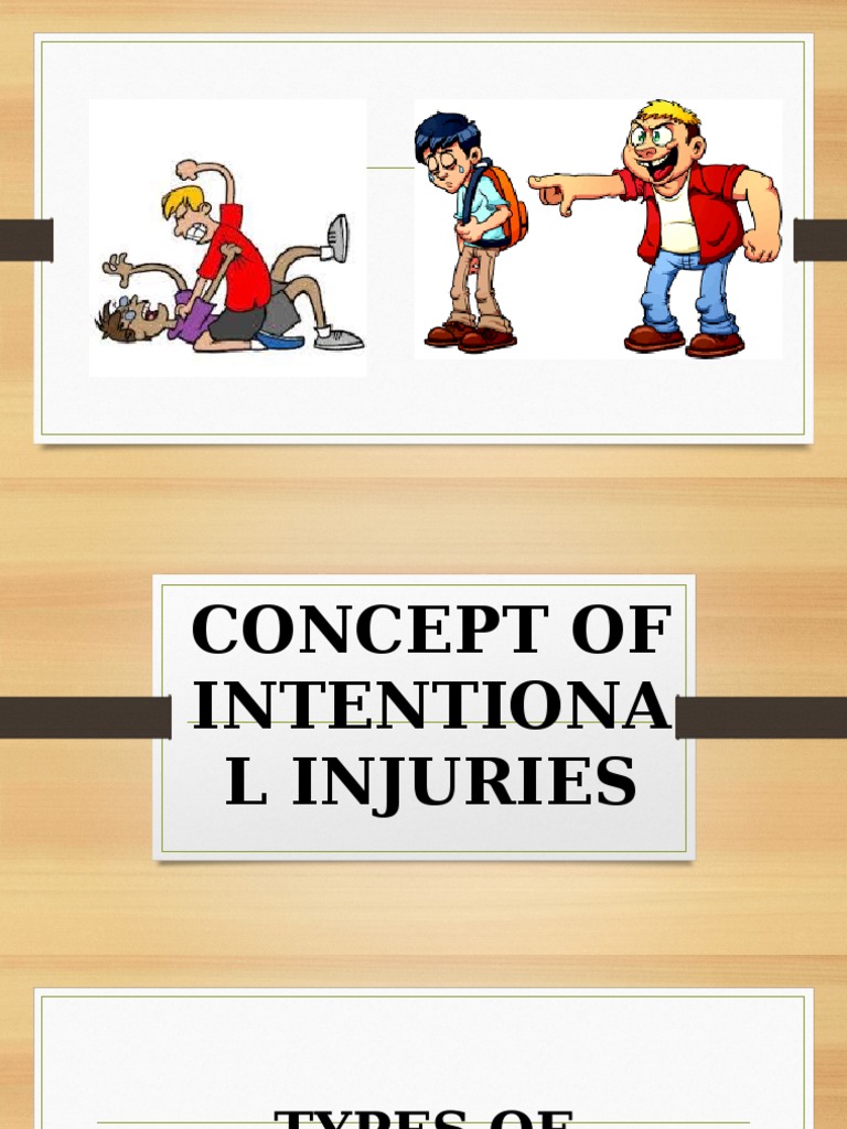 Conceptual Framework Of Intentional Injuries
