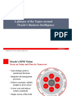 A Glimpse of The Topics Around Oracle's Business Intelligence