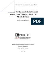 Platform For Interactivity in Concert Rooms Using Targeted Clusters of Mobile Devices