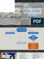 CRITERIOS IFS BRC FSSC 22000 CERTIFICADOS COVID-19