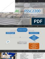 Certificaciones alimentarias durante COVID