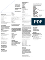 Campaigh Reference Tables