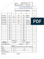 Diesel Monitoring Form