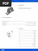 Syj 80 TF: Pillow Block Ball Bearing Units