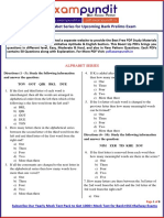 Alphabet Series Questions For Sbi Clerk Prelims Exam