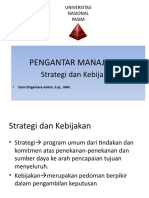 Strategi Dan Kebijakan