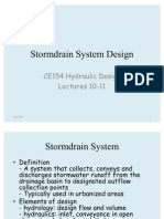 Storm Water Drain &amp Detention Basin