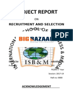 Project Report: Recruitment and Selection