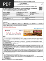 WL WL: Irctcs E Ticketing Service Electronic Reservation Slip (Personal User)