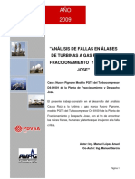 Analisis de Fallas en Alabes de Turbinas a Gas en Jose 2010