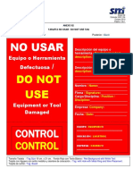 2.04 Anexo 02 - Tarjeta 'No Usar'