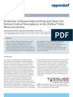 Production of Human Induced Pluripotent Stem CellDerived Cortical Neurospheres in The DASbox® Mini