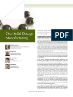 Oral Solid Dosage Manufacturing