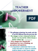 Teacher Empowerment by DR, Gururaj Kharjagi