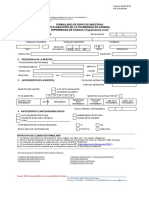 Formulario de Envío de Muestras PCR (Reacción de La Polimerasa en Cadena) Enfermedad de Chagas