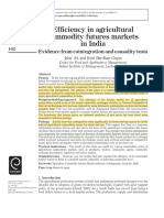 Efficiency in Agricultural Commodity Futures PDF