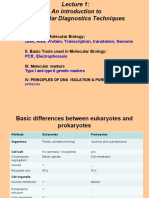 I. Basics of Molecular Biology:: DNA, RNA, Protein, Transcription, Translation, Genome